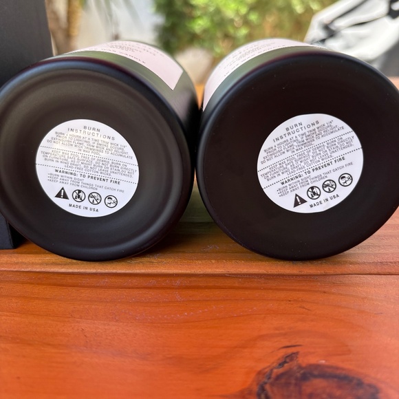 2 Empty Jenni Kayne Candle Vessels Black Glass Musk and Montecito - Picture 5 of 9